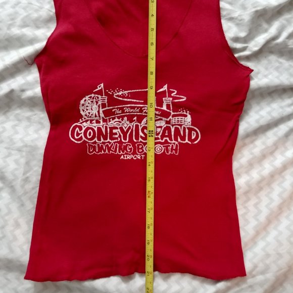 Vintage Womens 100%Cotton Fun Tank by Airport - Picture 3 of 8